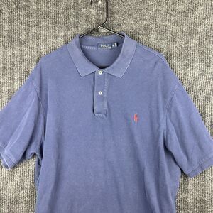 Ralph Lauren Polo Men's Short Sleeve Collar Shirt Blue 2XB